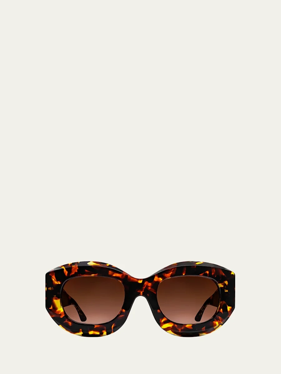 Trophy Oval Acetate Sunglasses - 1
