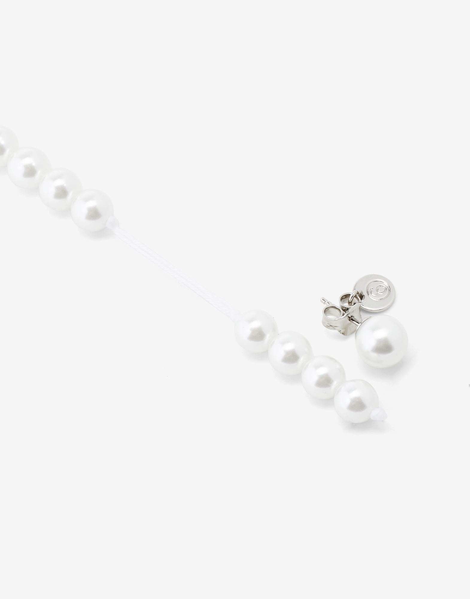 Asymmetrical pearl earrings - 3