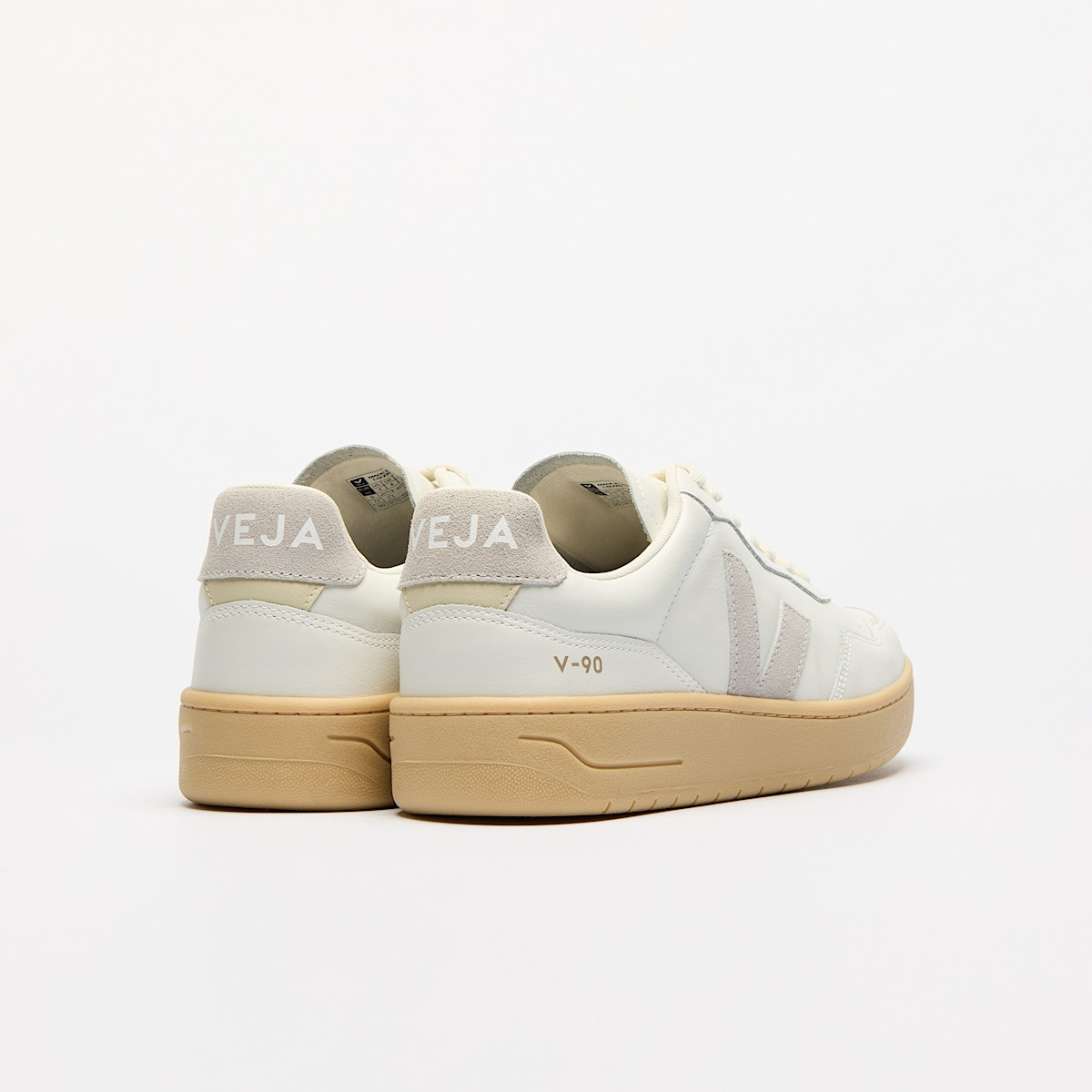 V-90 LEATHER WHITE LIGHT GREY NATURAL - 3