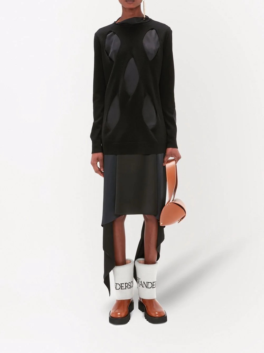 cut-out layered jumper - 2