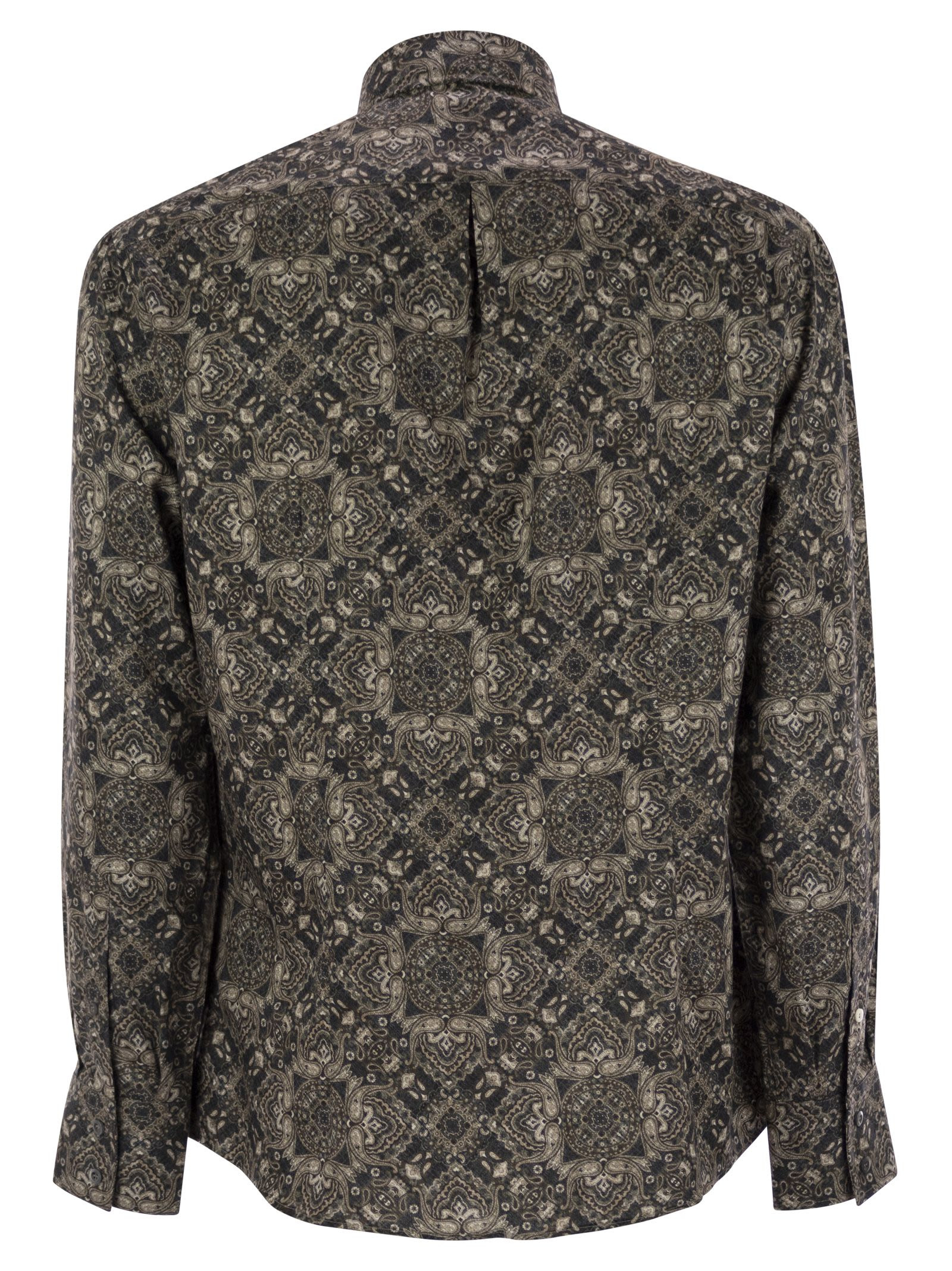 Brunello Cucinelli Men Classic Easy Fit Cotton Shirt - 2