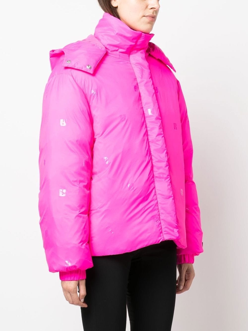 Tina logo-patch zip-up jacket - 3