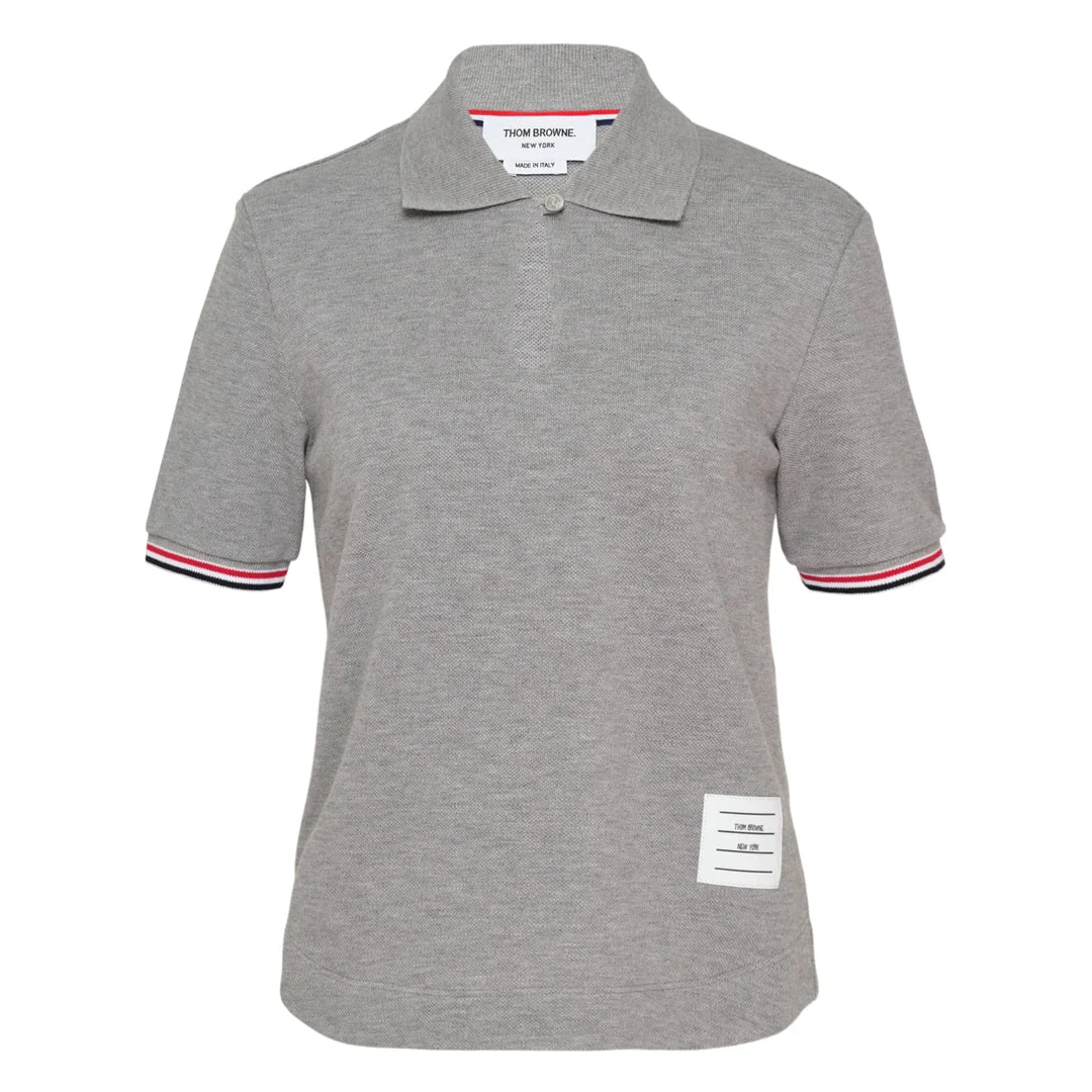 Keyhole Polo with Stripe Tipping - 1