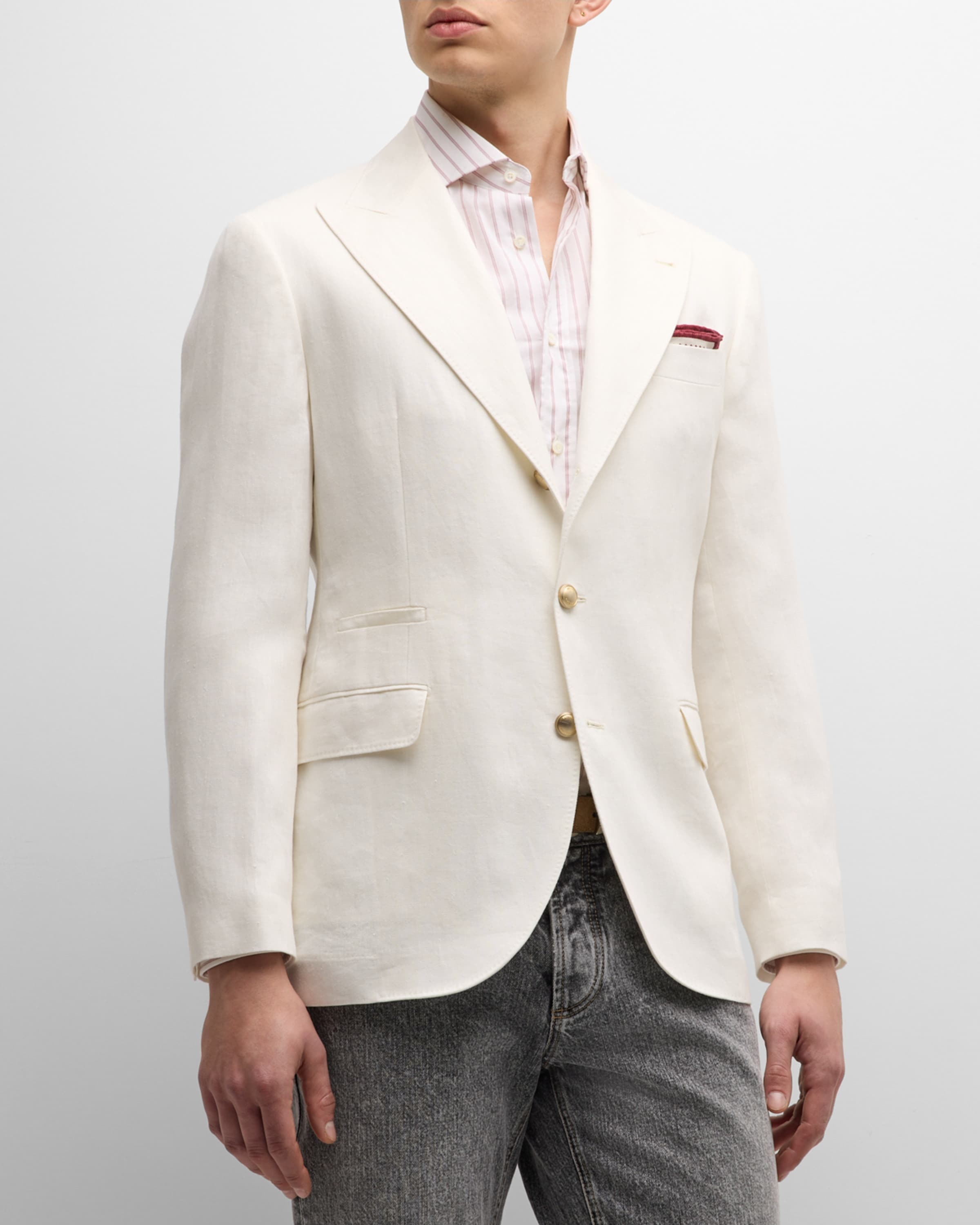 Men's Exclusive Linen Sport Jacket - 1