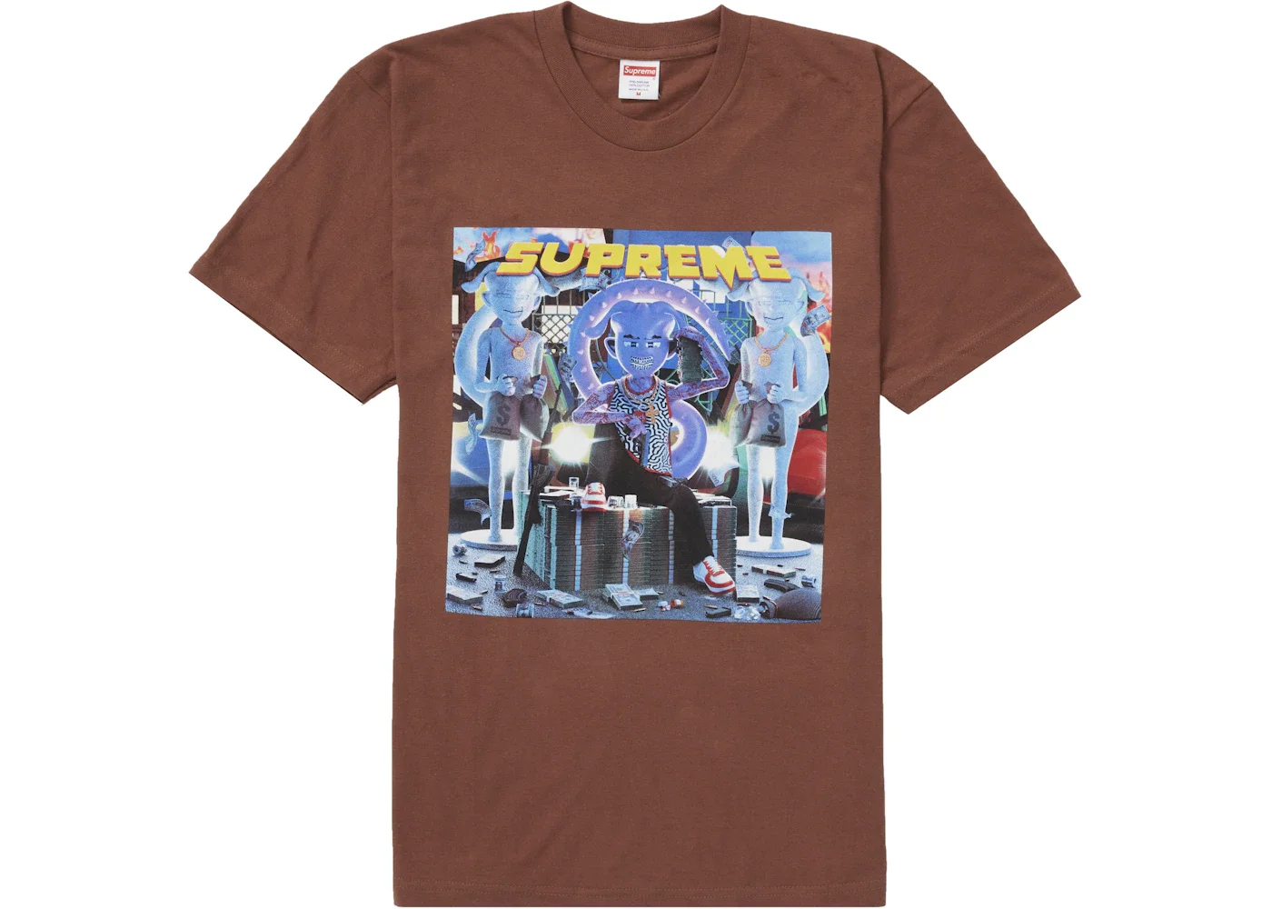 Supreme Richest Tee Brown - 1