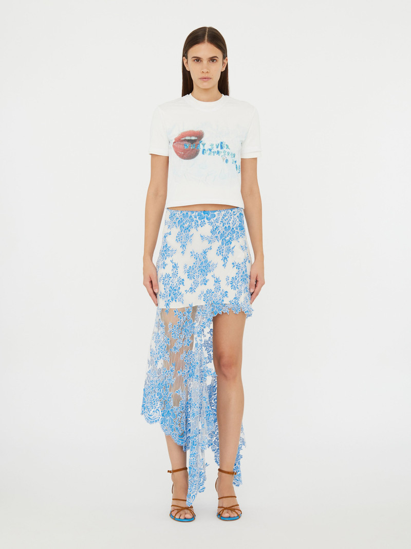 Floating Lace Asymmetric Skirt 1