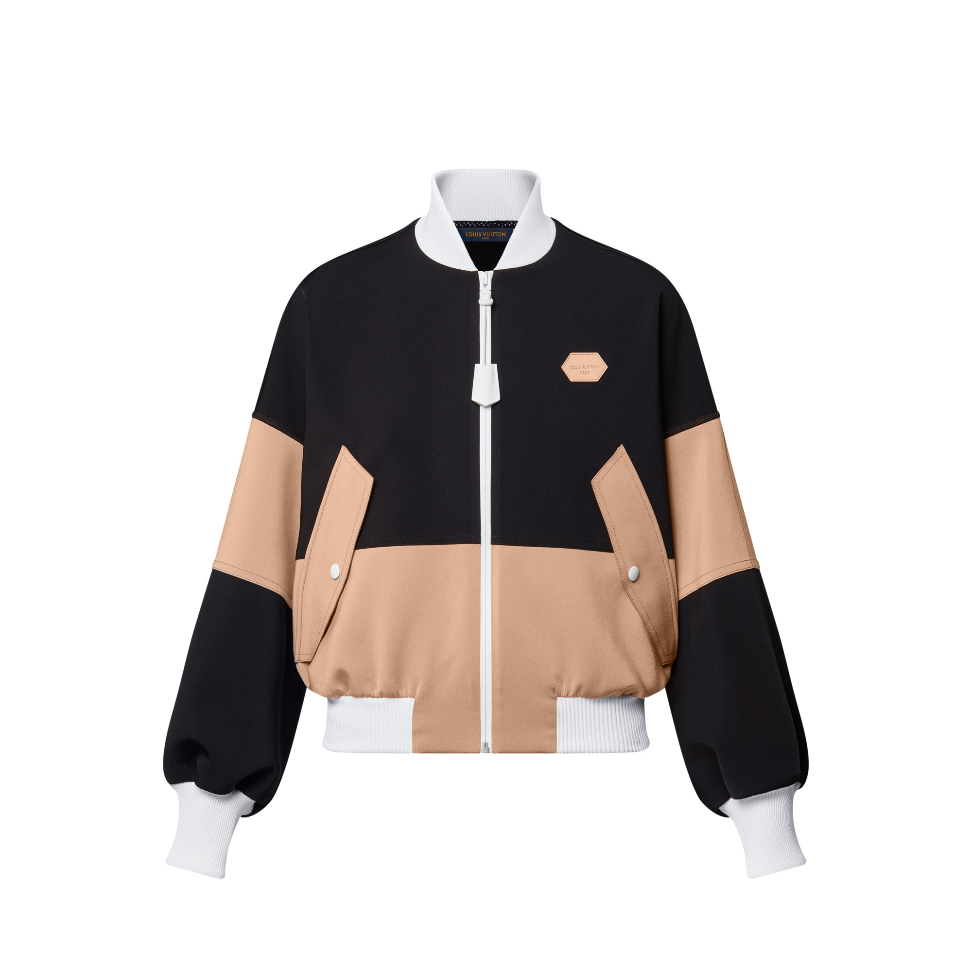 Color-Blocked Bomber Jacket - 1