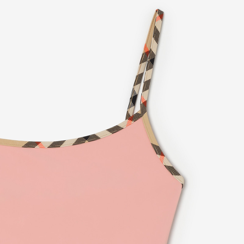 Burberry Check Trim Swimsuit outlook