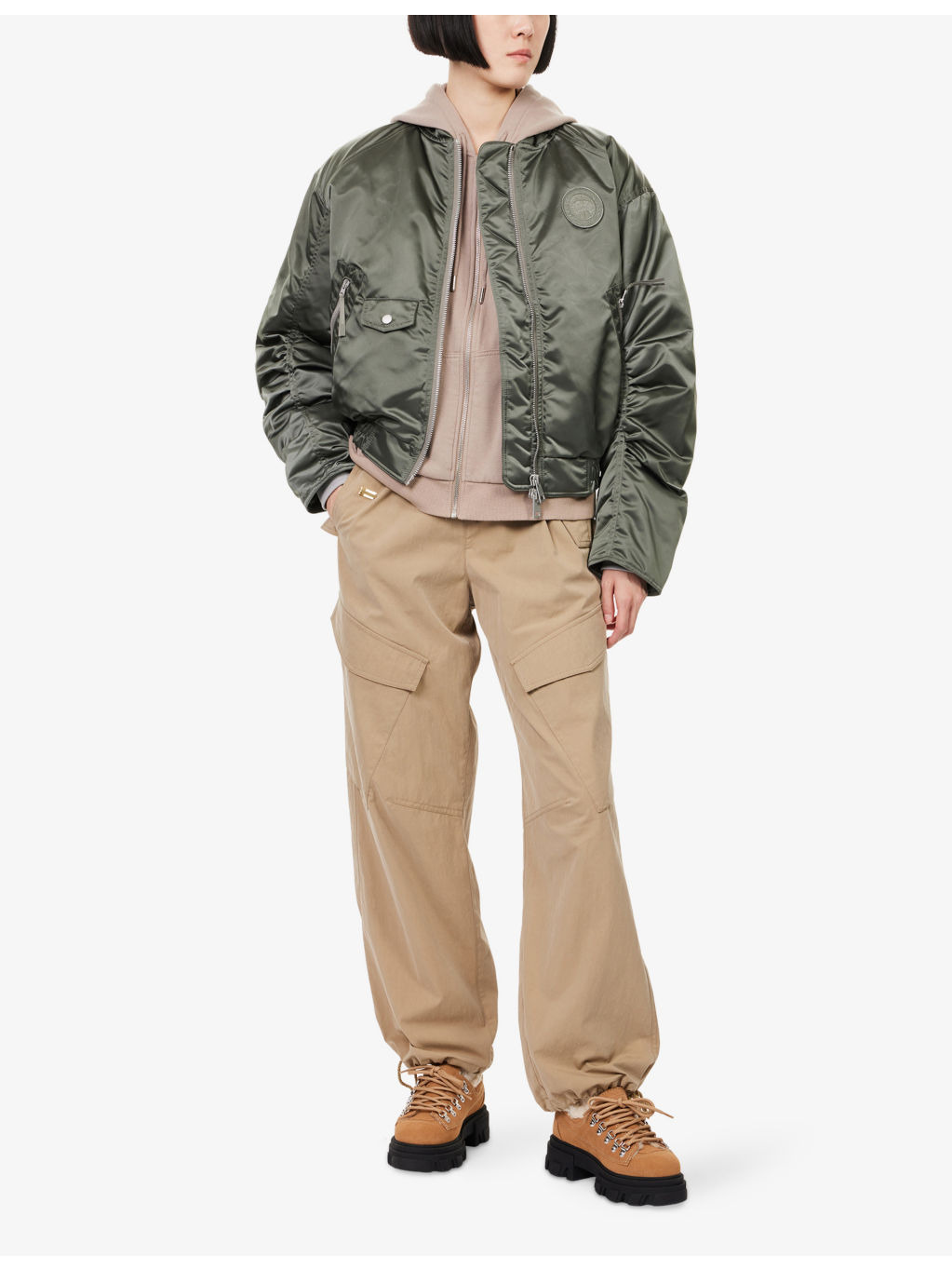 Jade Nylon Bomber Jacket - 2