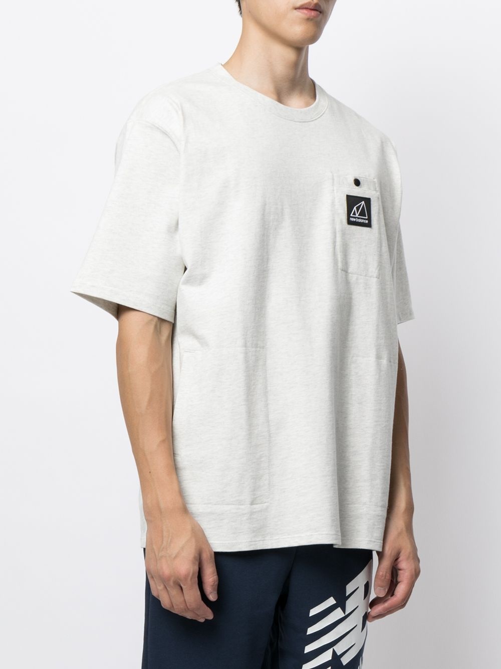 logo-patch cotton T-Shirt - 3