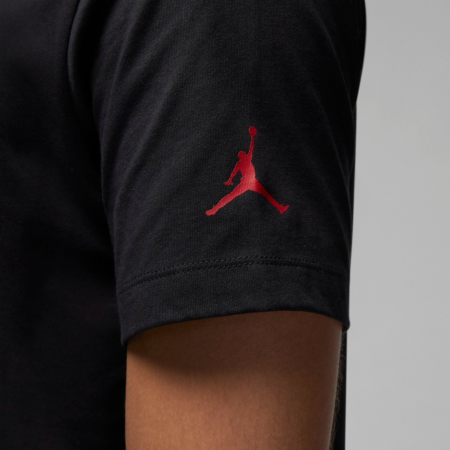 Air Jordan Graphic T-Shirt 'Black Red' FB7462-010 - 3