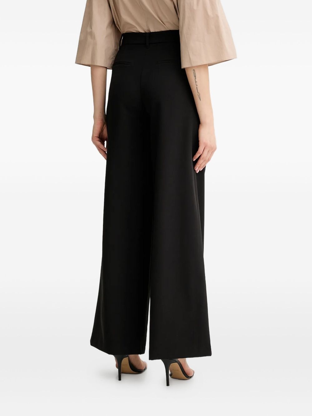pleat-detail trousers - 3