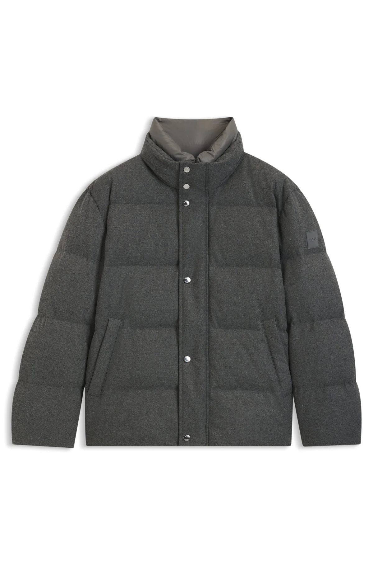 FLANNEL JACKET WITH DOWN FILLING - 1