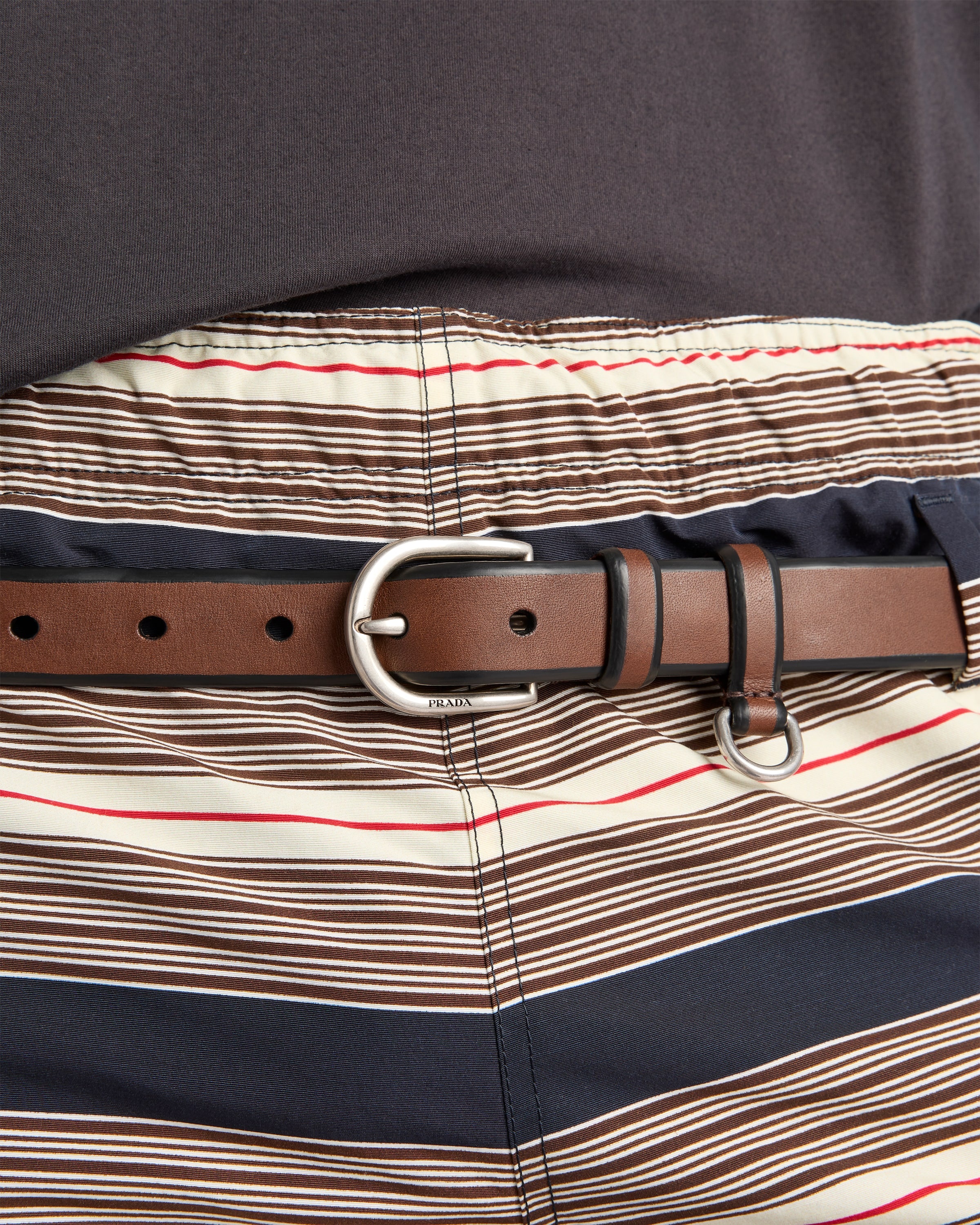 Leather and cord belt - 3