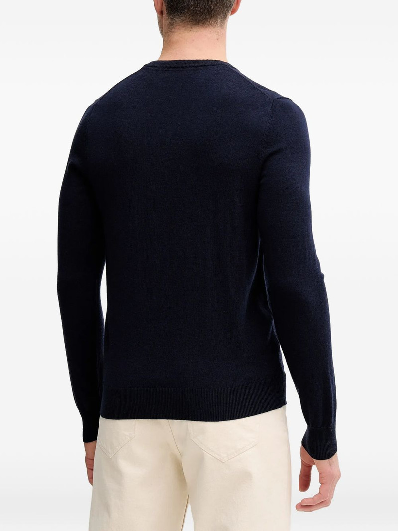 Daren logo-embroidered V-neck sweater 3