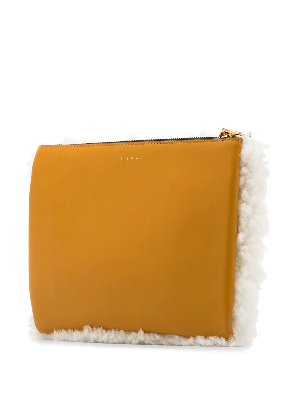 shearling cluch bag - 3