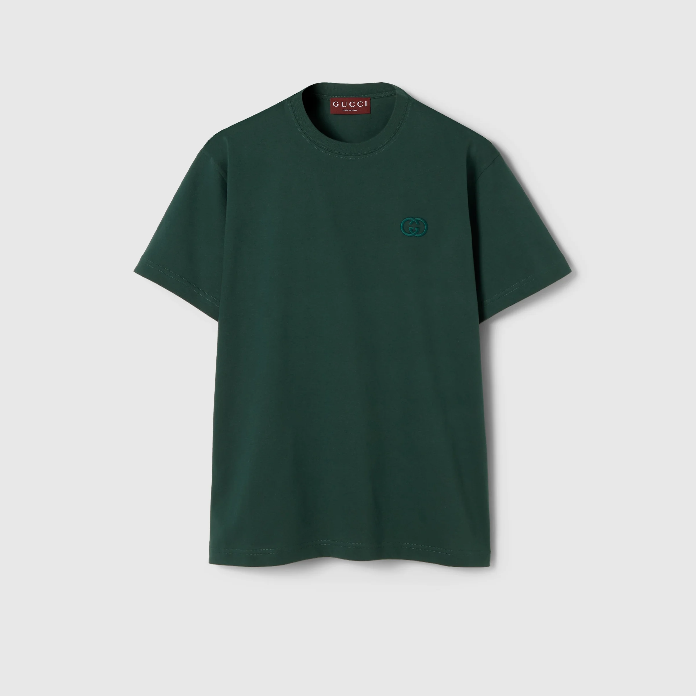 Cotton jersey T-shirt with embroidery - 1