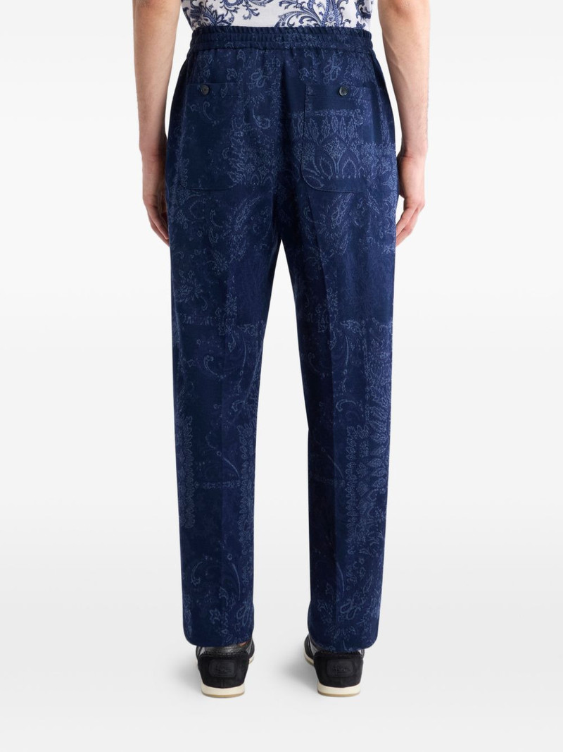 jacquard floral trousers 4