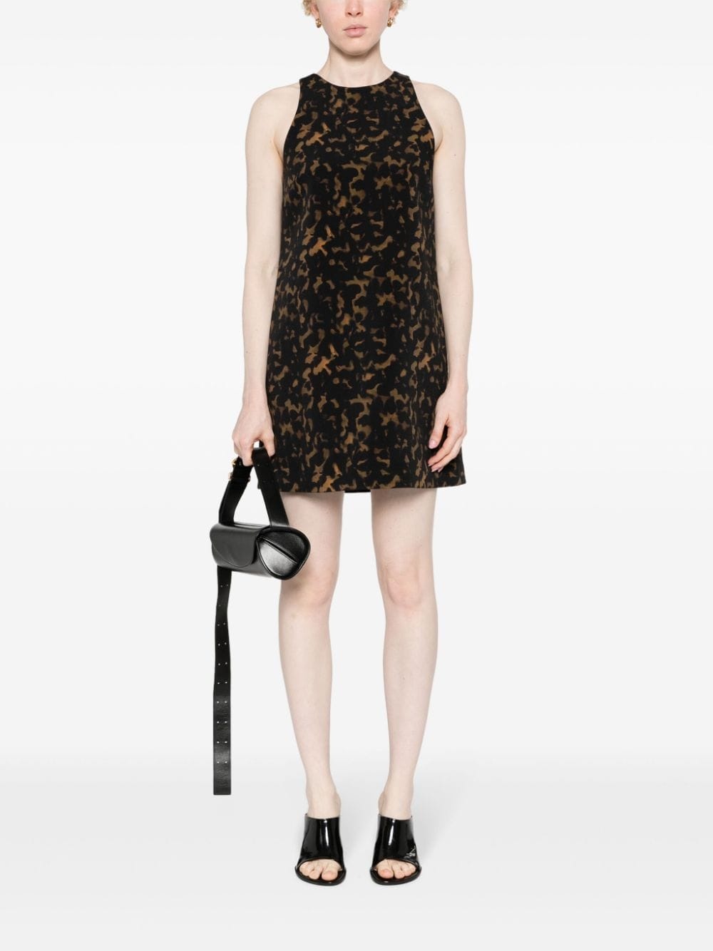 tortoiseshell shift dress - 2