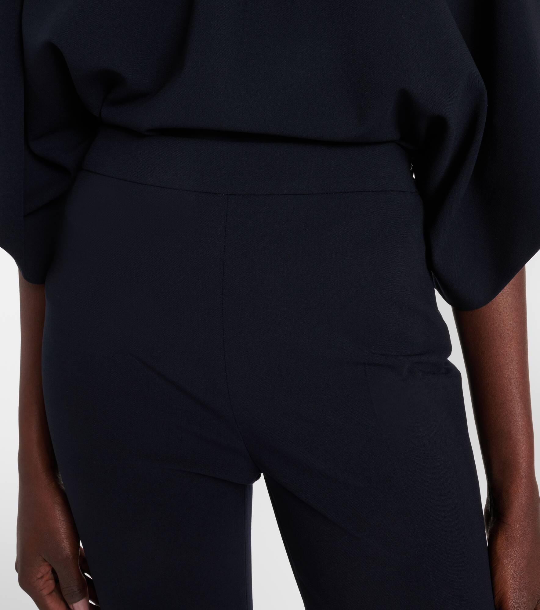 Jem wool-blend crêpe slim pants - 4