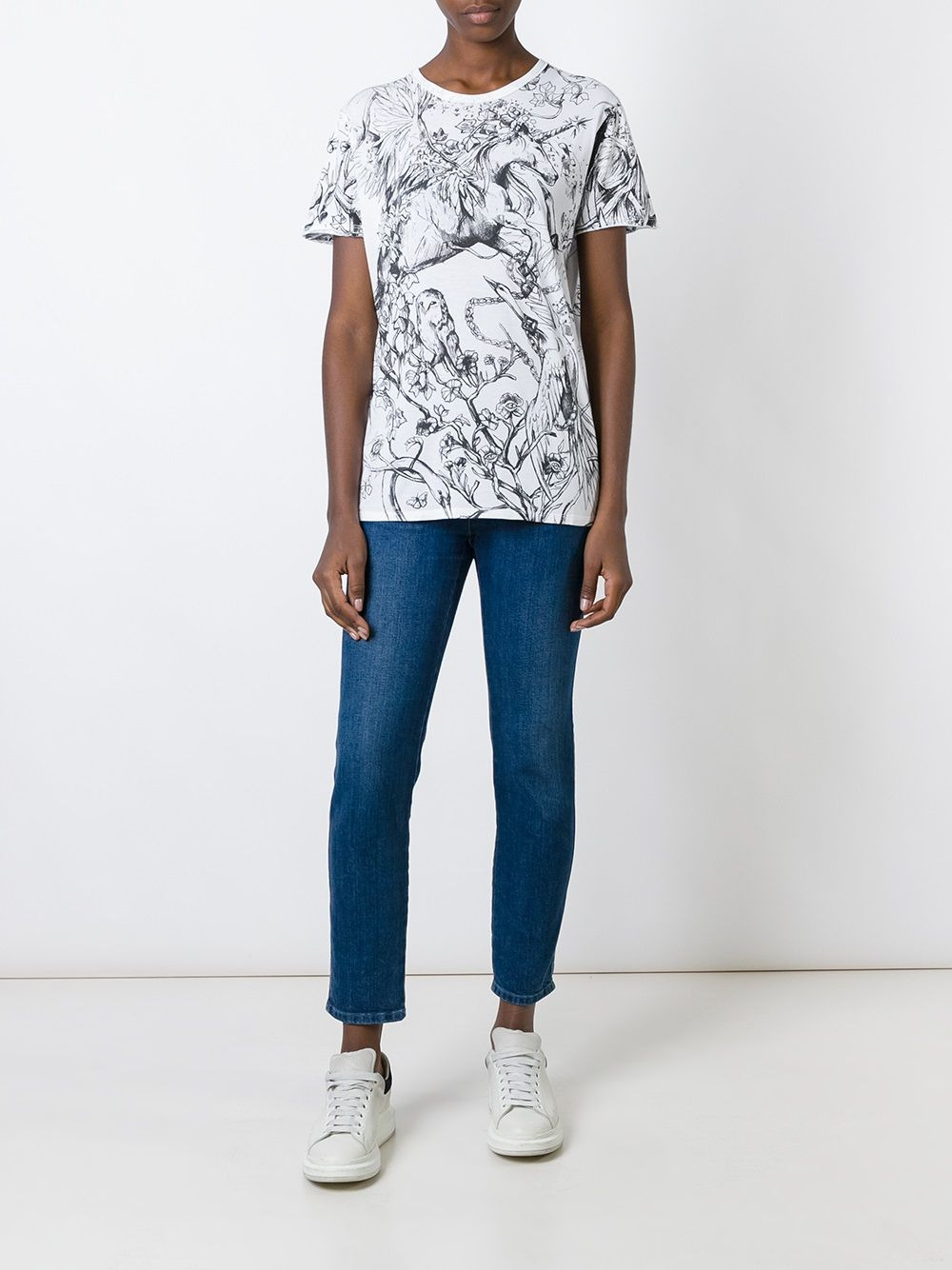 unicorn print T-shirt - 2