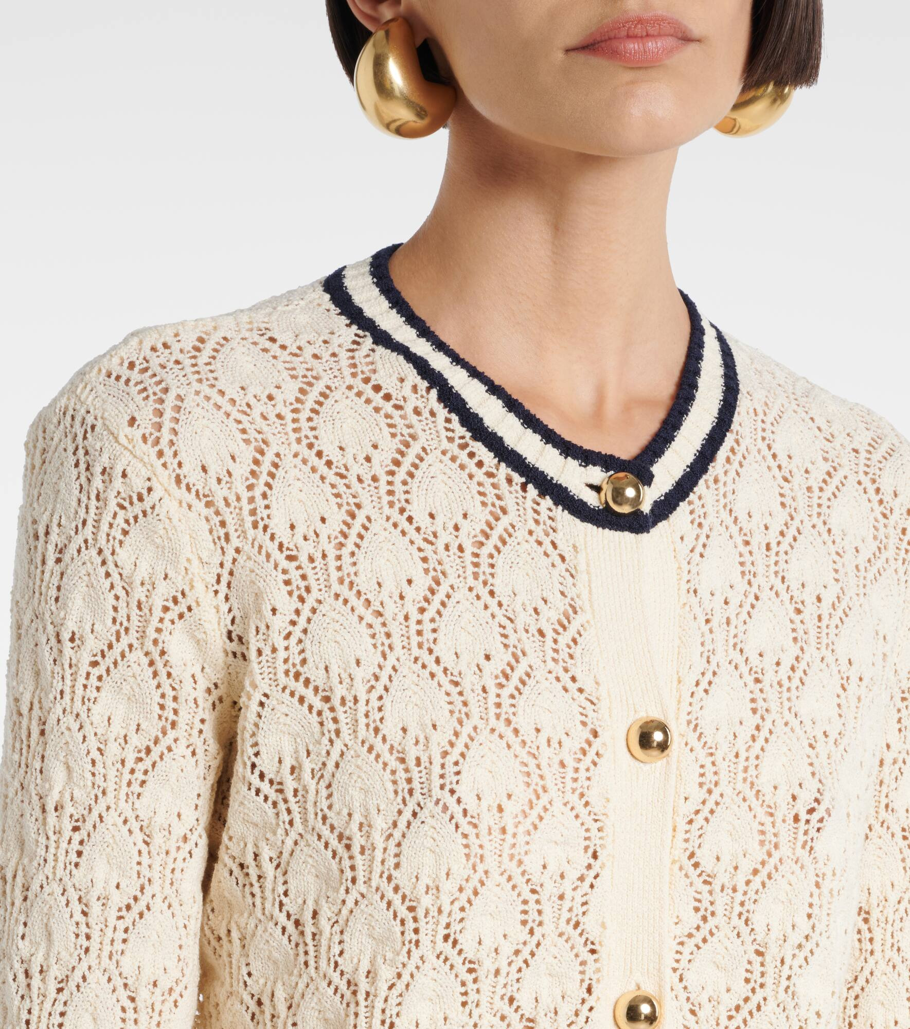 Rookie open-knit cardigan - 4
