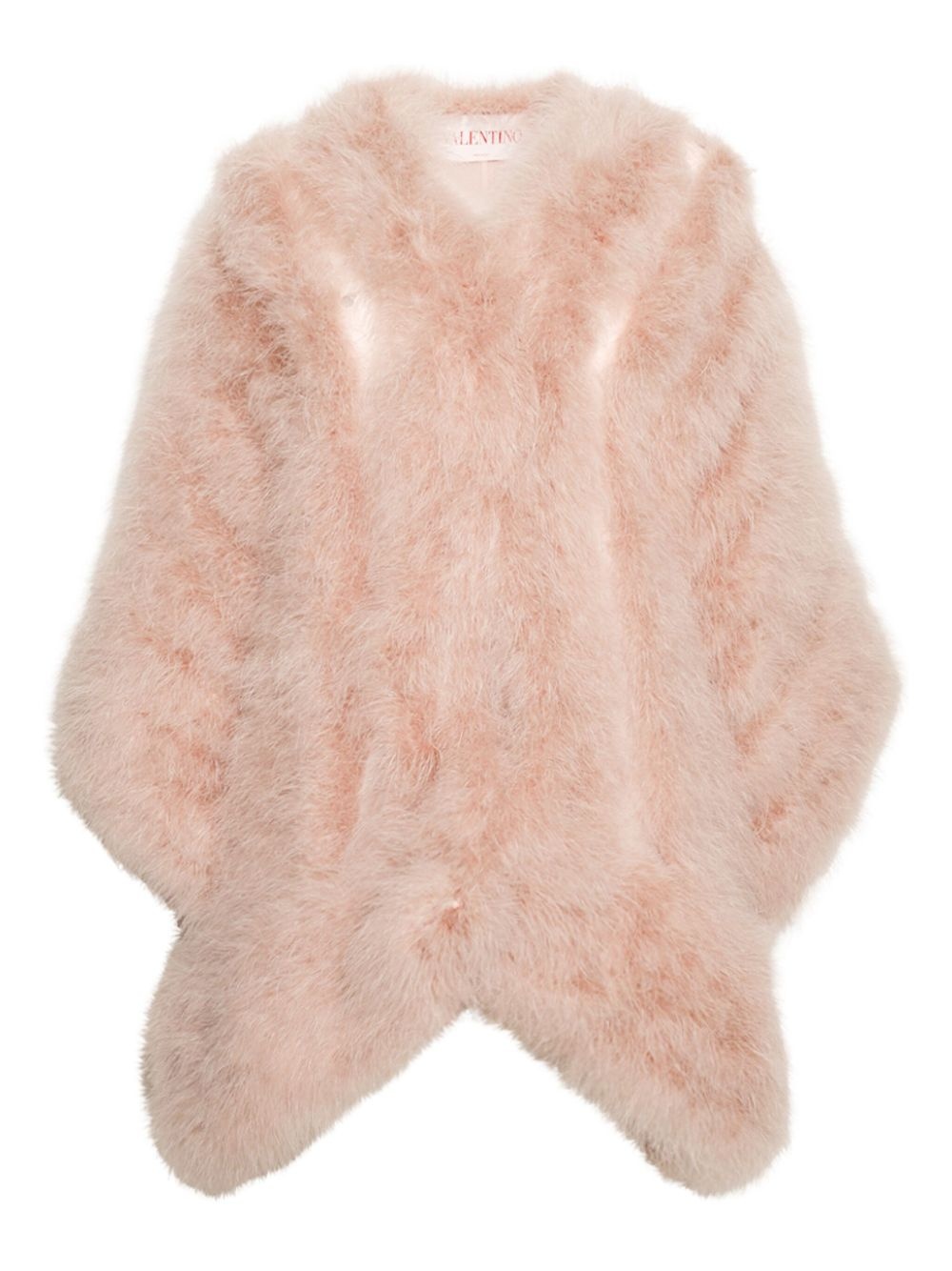 silk faux fur coat - 1