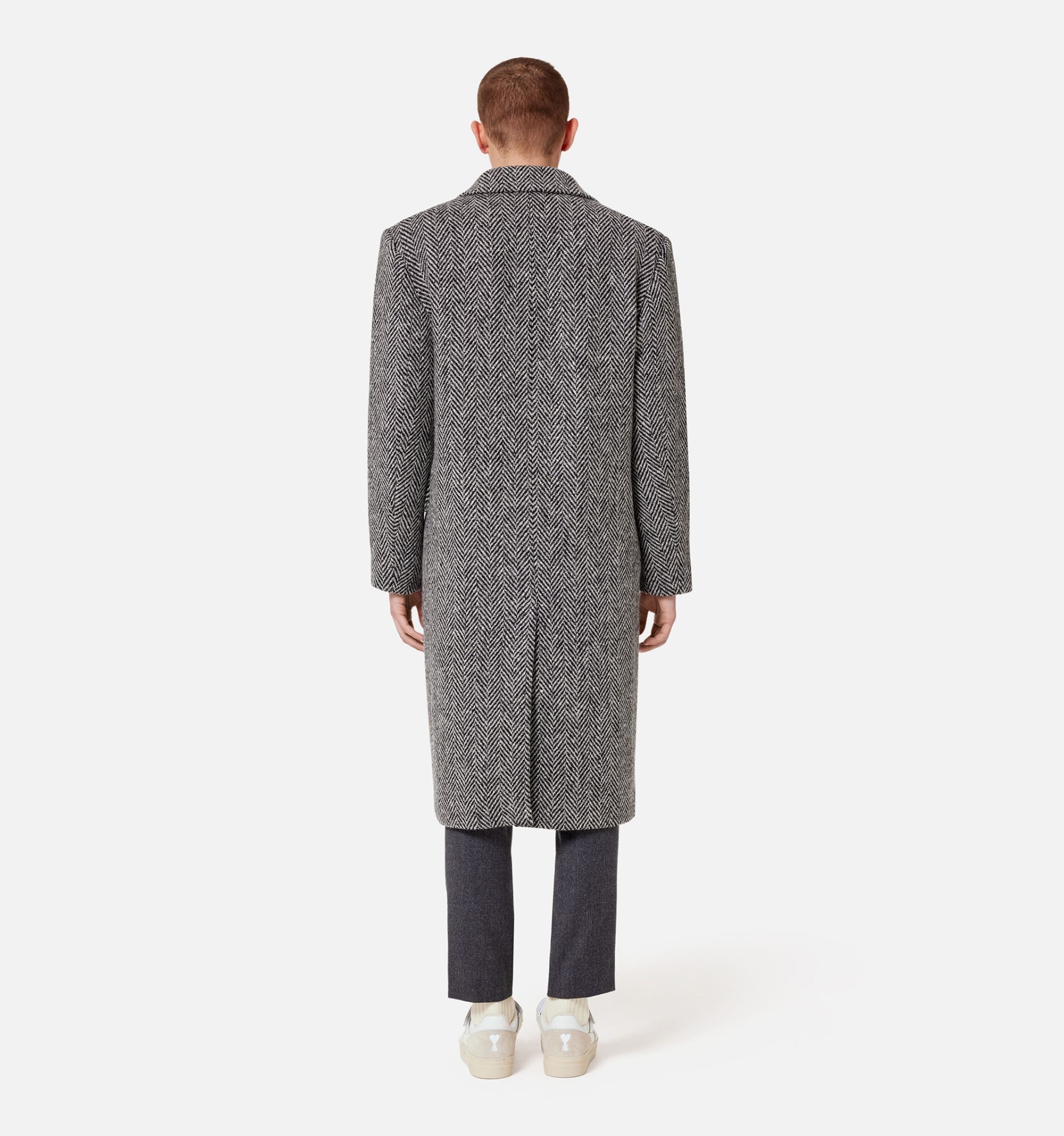 Two Buttons Structured Coat - 5
