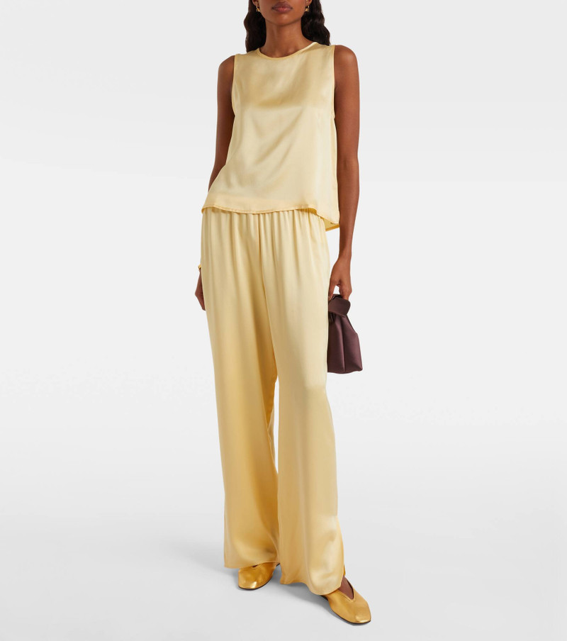 ASCENO Sofia silk charmeuse tank top outlook