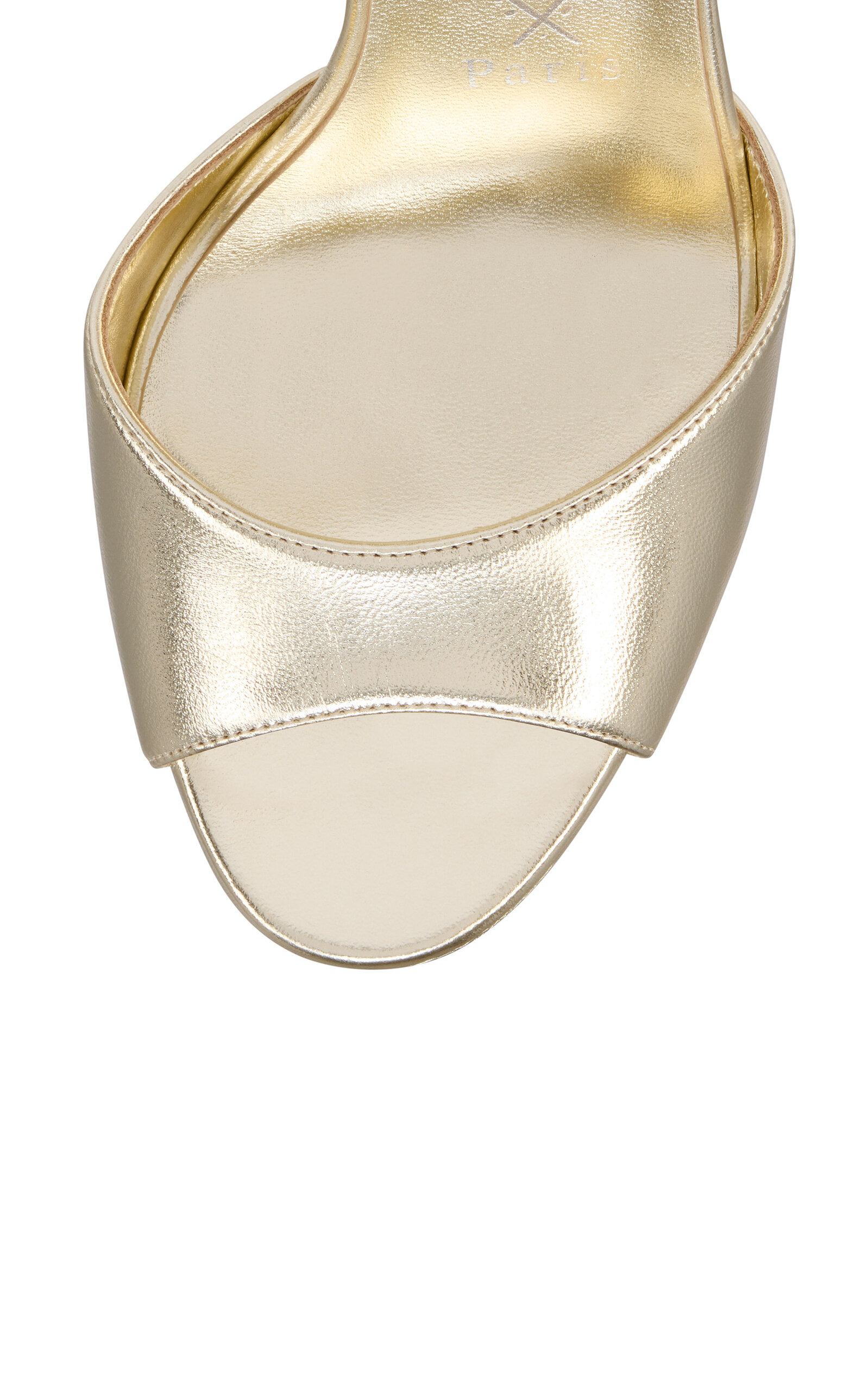 Sandaloo 130mm Metallic-Leather Platform Sandals gold - 5