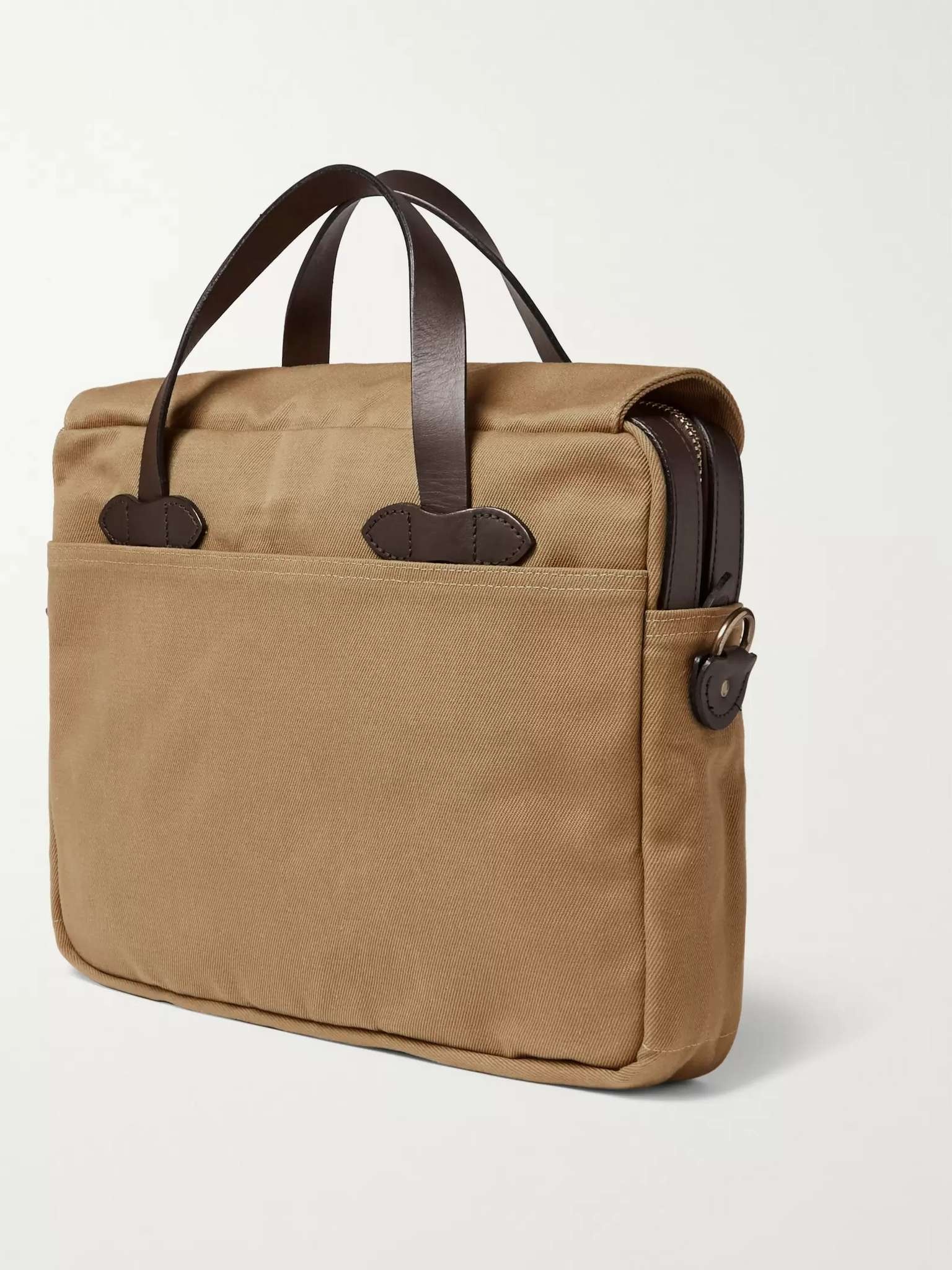 Original Leather-Trimmed Twill Briefcase - 4