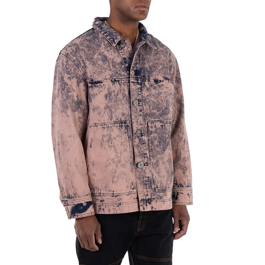 Etudes Hopper Overdye Denim Pink Shirt Jacket - 2