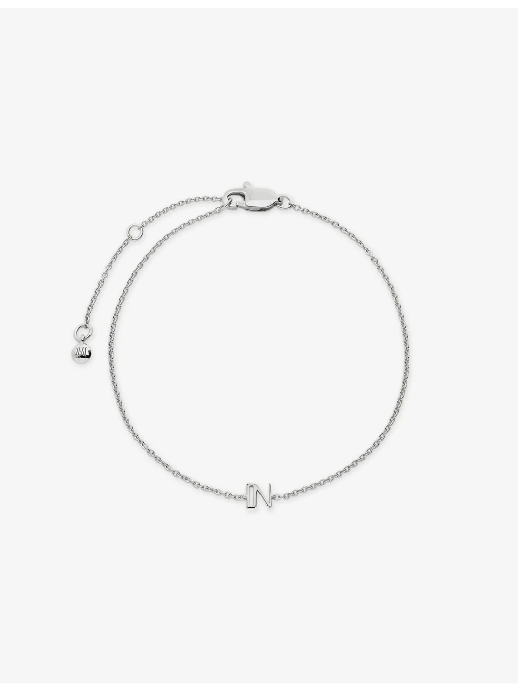 Initial N Sterling-Silver Bracelet - 1
