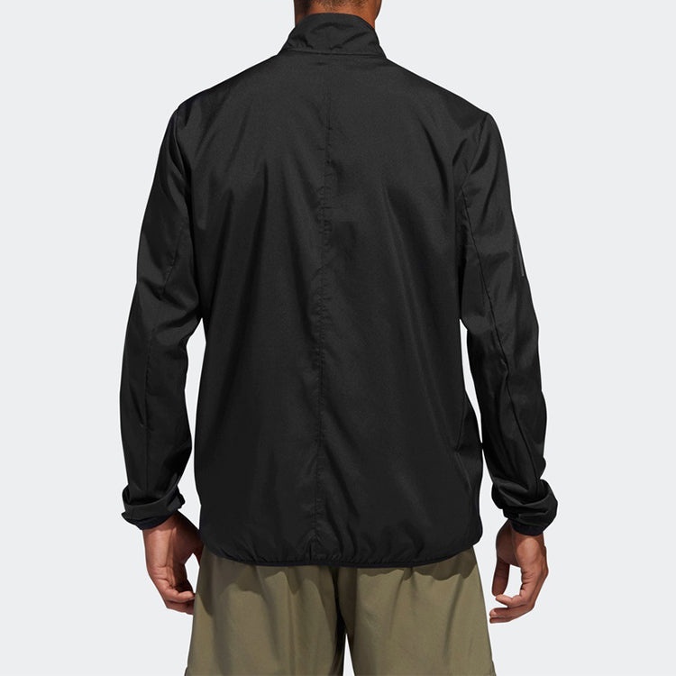 adidas Own The Run Jkt Reflective Printing Running Jacket Black DQ2537 - 4