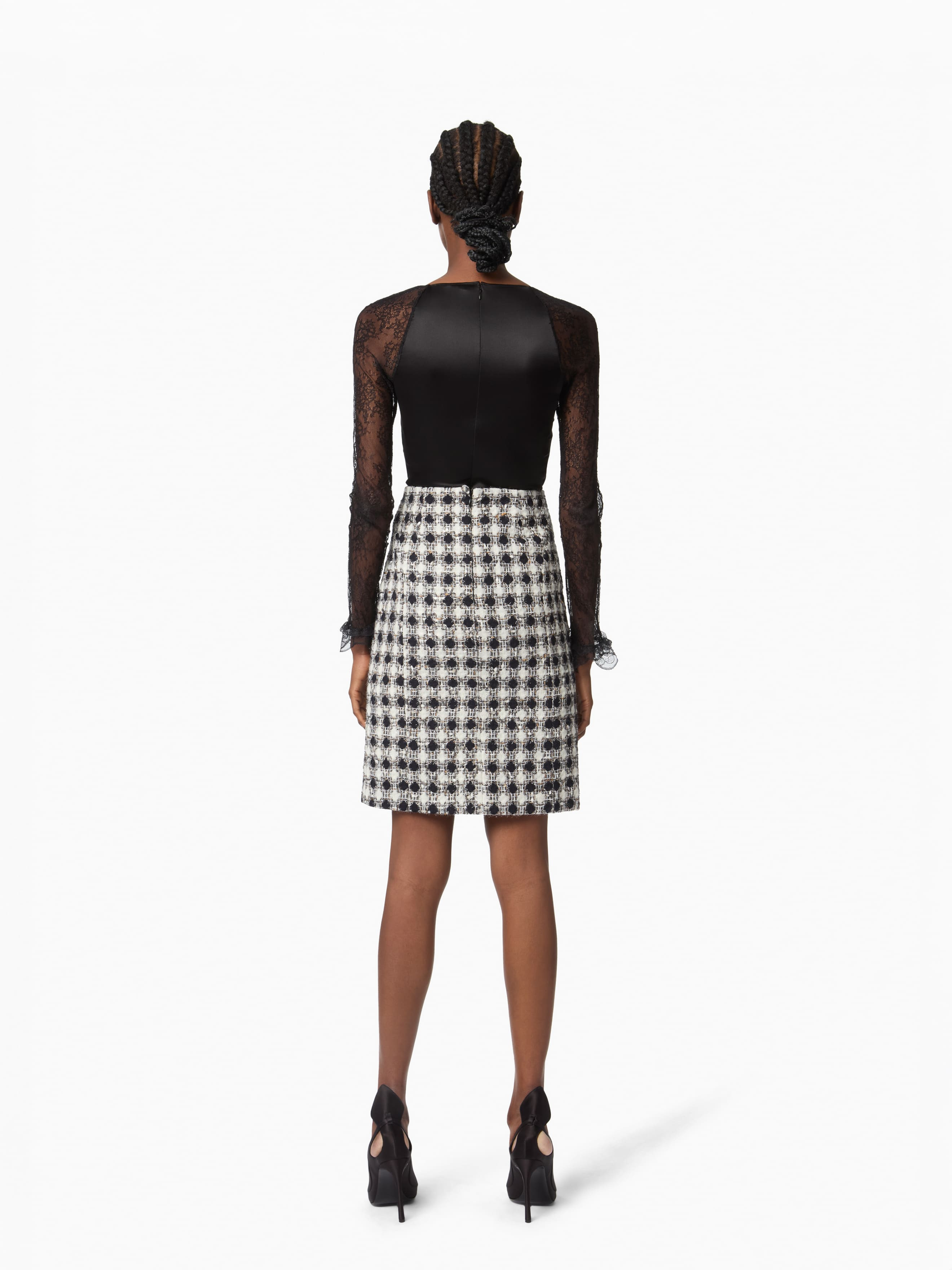 Tweed Mini Skirt - 4