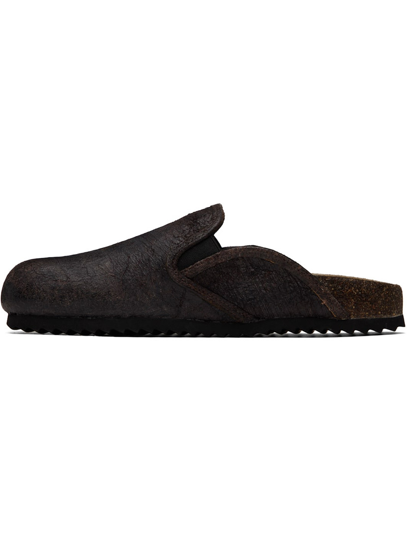 Diesel Brown D-Woodstock Slip-on Loafers outlook