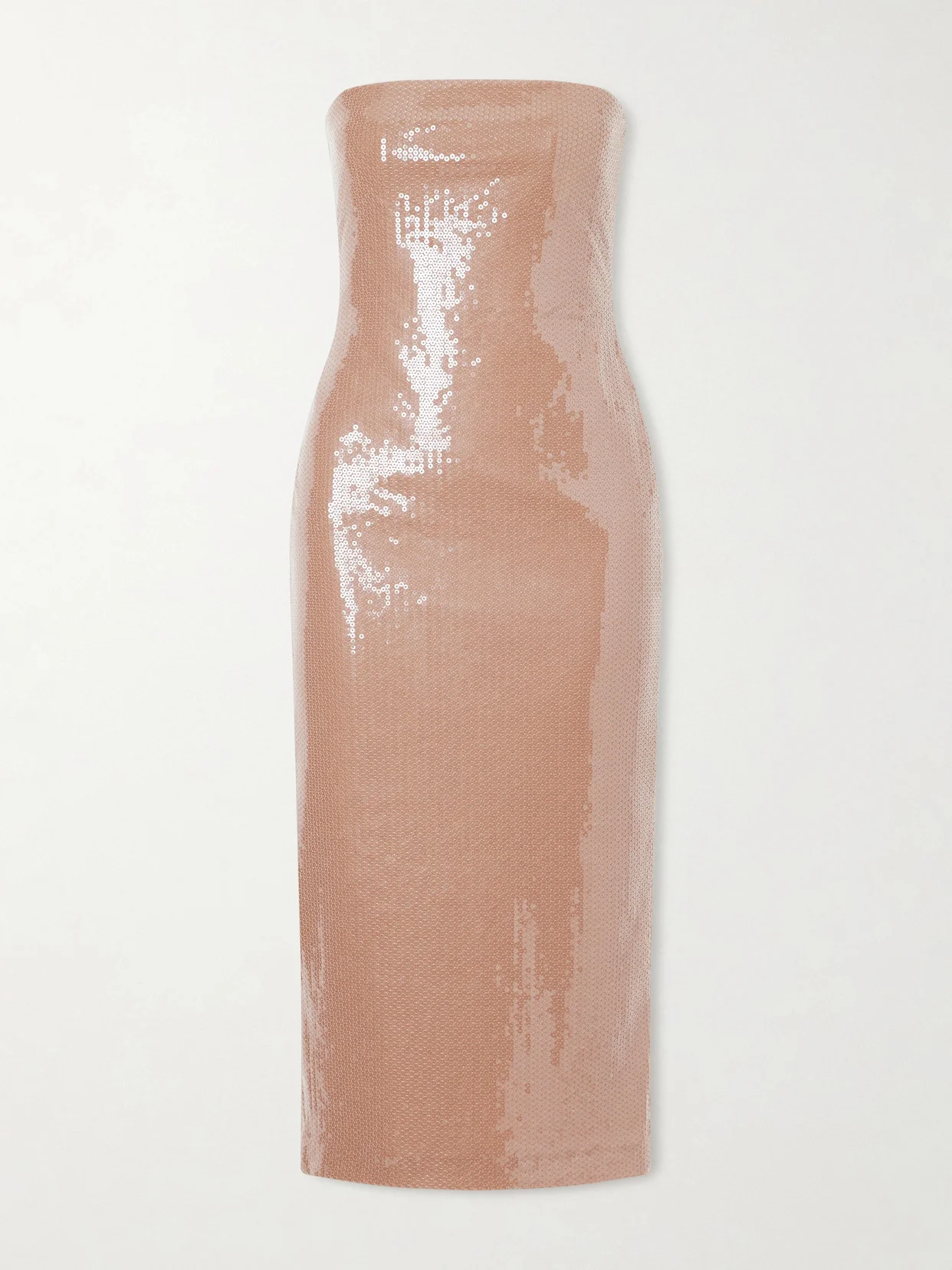 Strapless Sequined Stretch-mesh Gown - 1