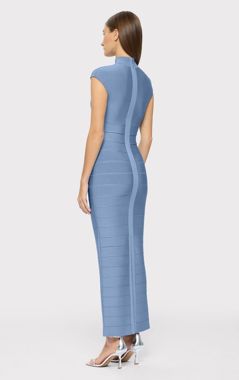 CAP SLEEVE CUT-OUT GOWN 8
