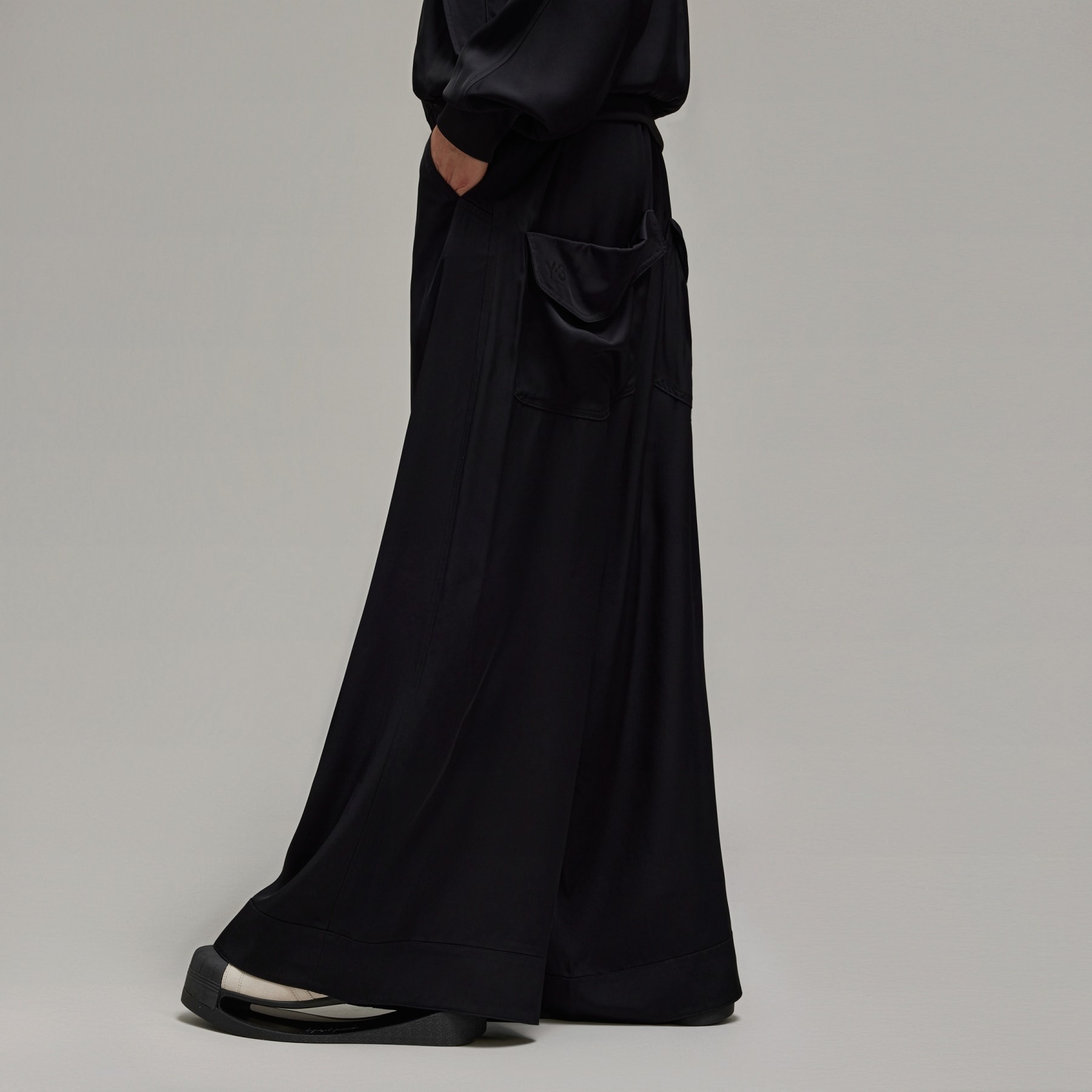 Y-3 Rayon Twill Wide Pants - 4