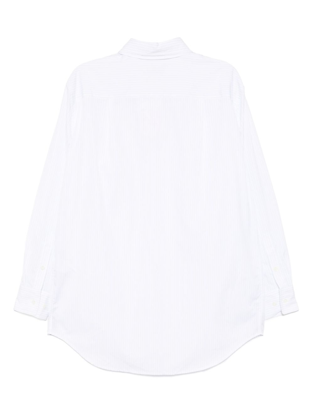 double-collar striped shirt - 2