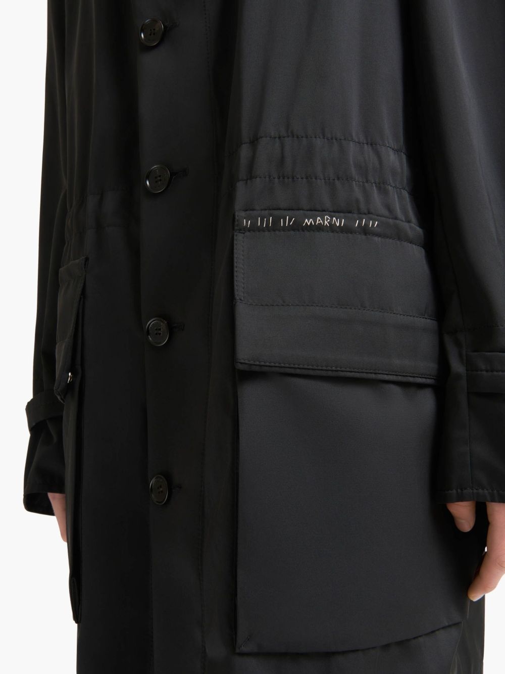 water-resistant hooded parka - 6