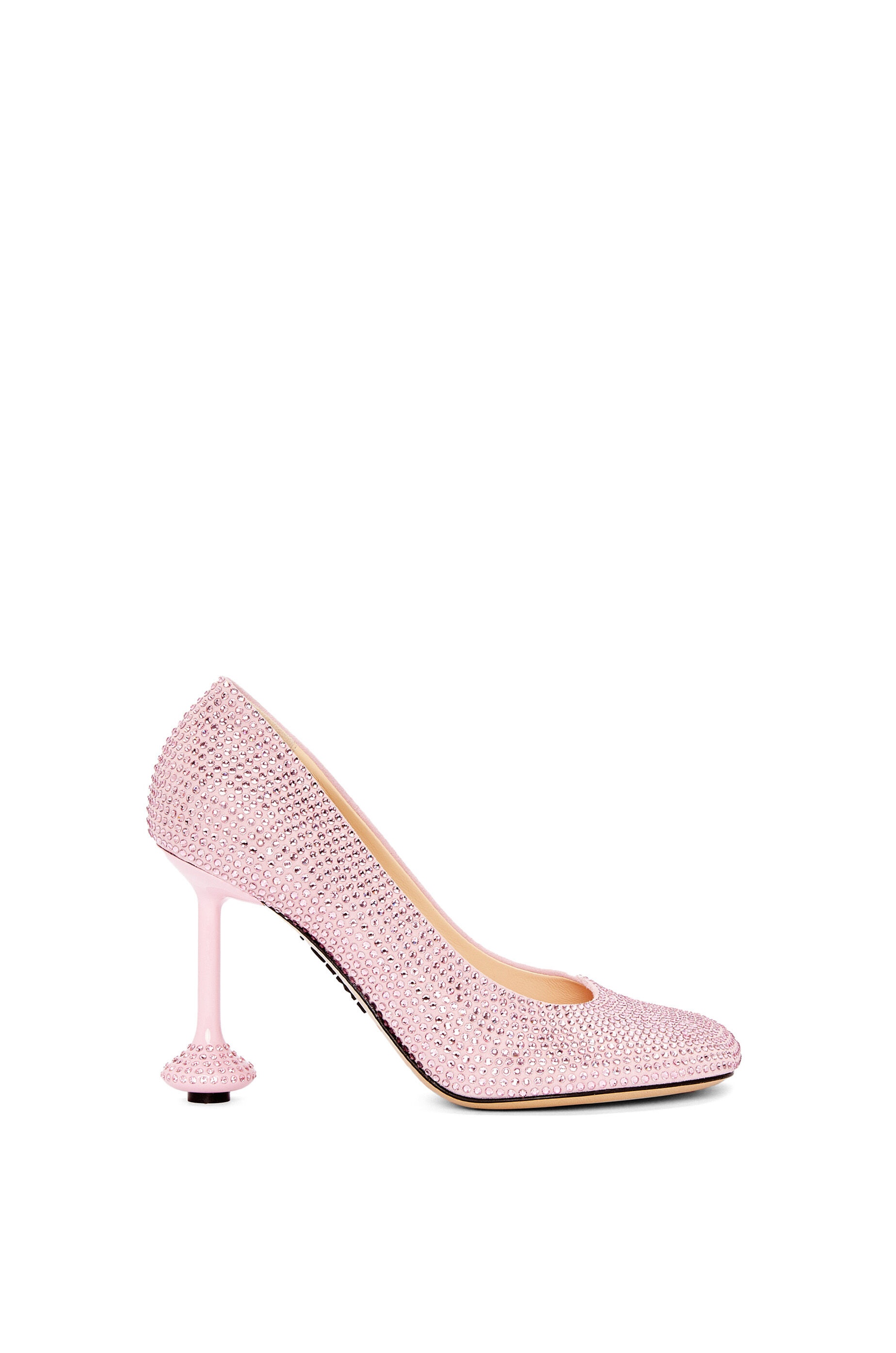Loewe Toy pump in suede and allover rhinestones | REVERSIBLE
