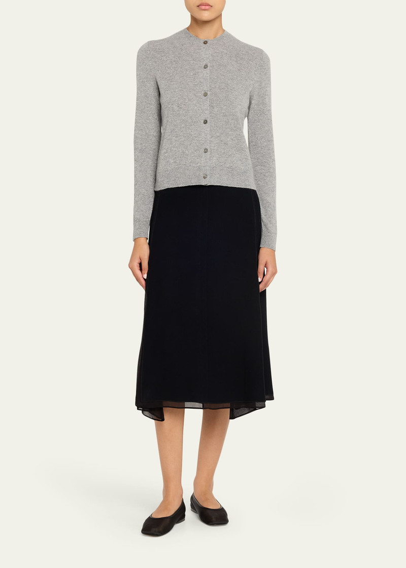 Theory Cashmere Cropped Cardigan Sweater outlook