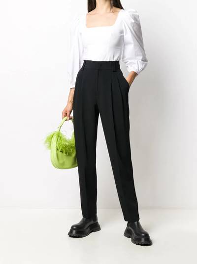 REDValentino high-waist pleated trousers outlook