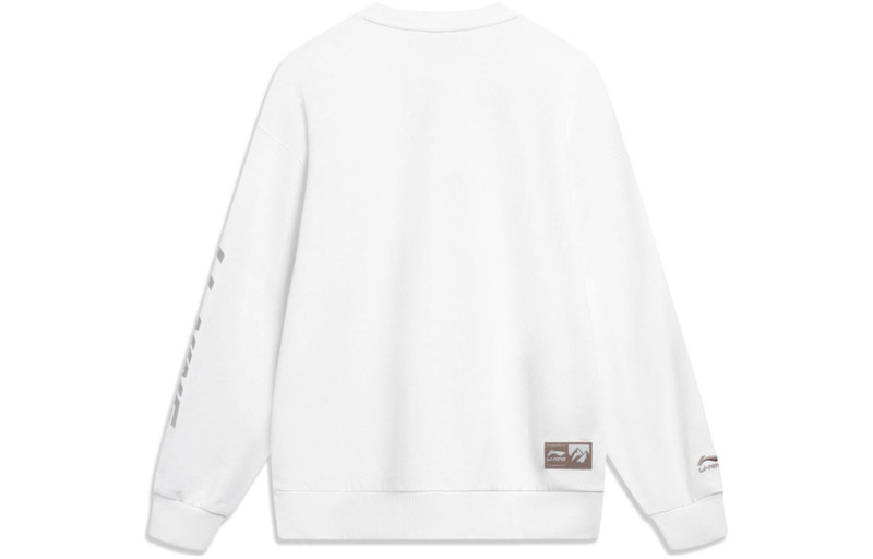 Li-Ning Li-Ning Embroidered Logo Sweatshirt 'White' AWDT605-4 outlook