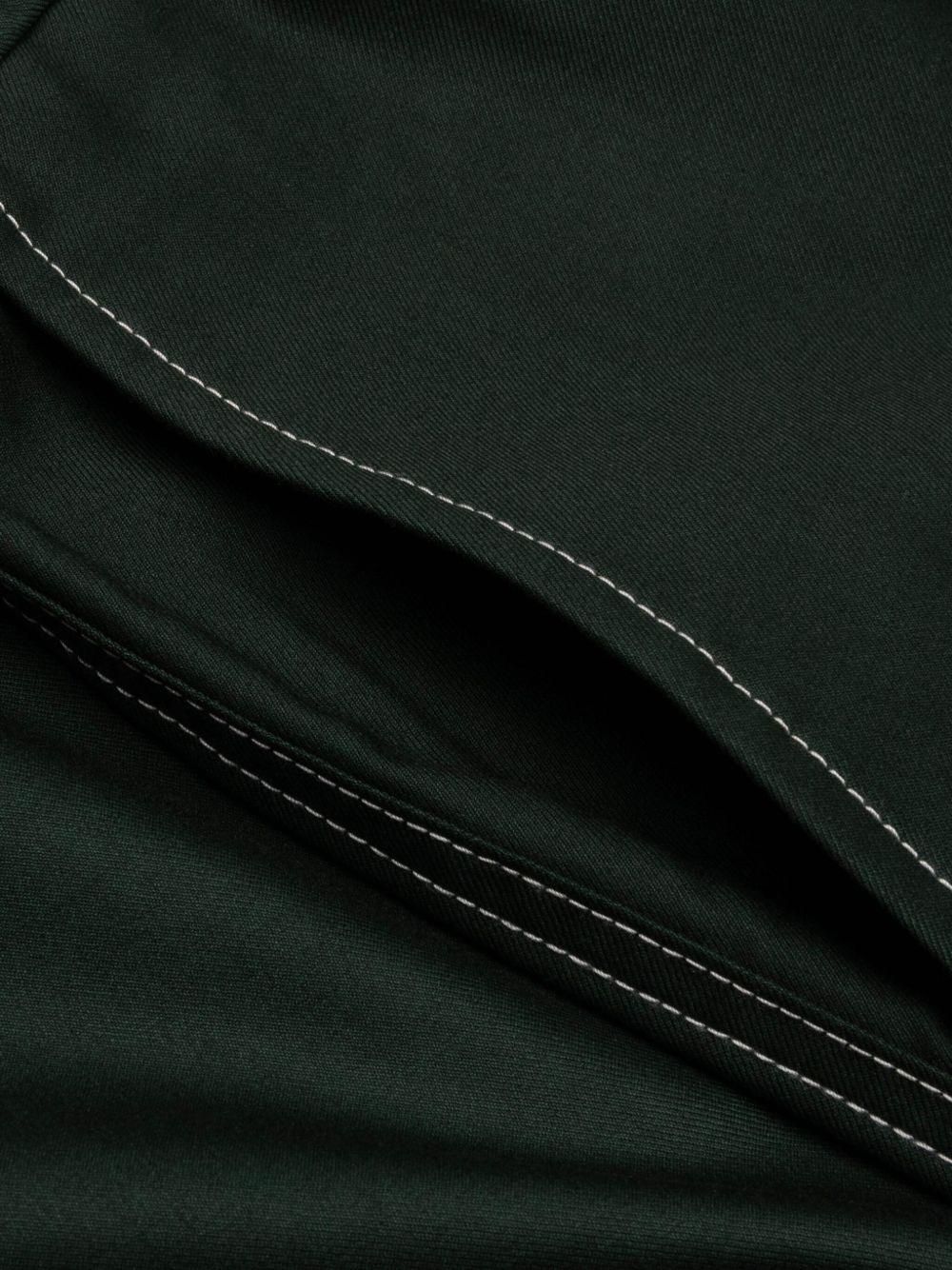 pleat-detail embroidered trousers - 4