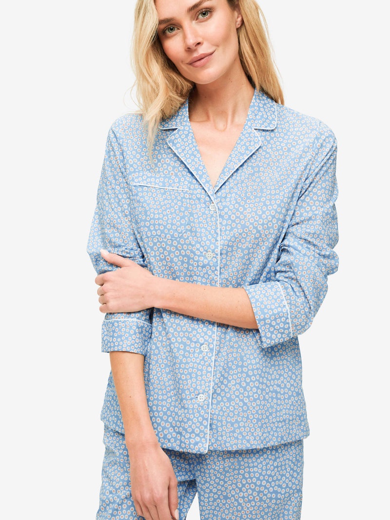 Women's Pyjamas Nelson 88 Cotton Batiste Blue - 6