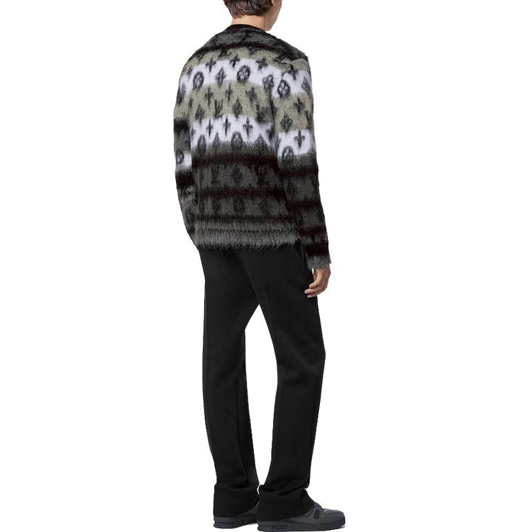 LOUIS VUITTON Monogram Mohair Cardigan 'Multi-Color' 1AF342 - 3