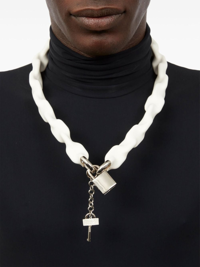 padlock chain-link necklace 3