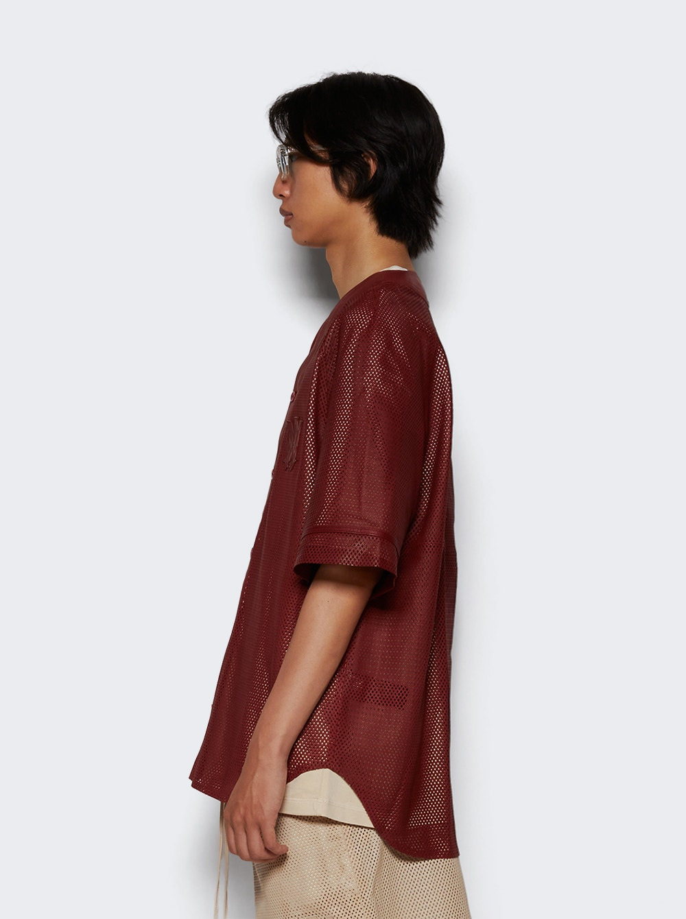 Ma Perforated Baseball Shirt Sun Dried Tomato - 4